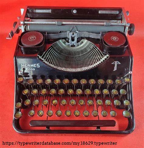 hermes 2000 1938 1946|Hermes ambassador typewriter.